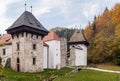 The beautiful ÃÂ½iÃÂe Charterhouse a former Carthusian monastery, in the municipality of Slovenske Konjice, Slovenia, in autumn Royalty Free Stock Photo